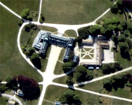Domaine de Courson vue du ciel