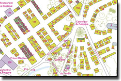 Plan de l'exposition des Journ�es des Plantes du Printemps 2009